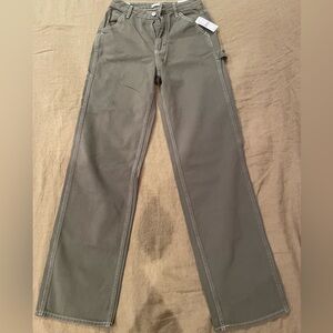 PacSun BF 90s Carpenter Gray/Green Jeans